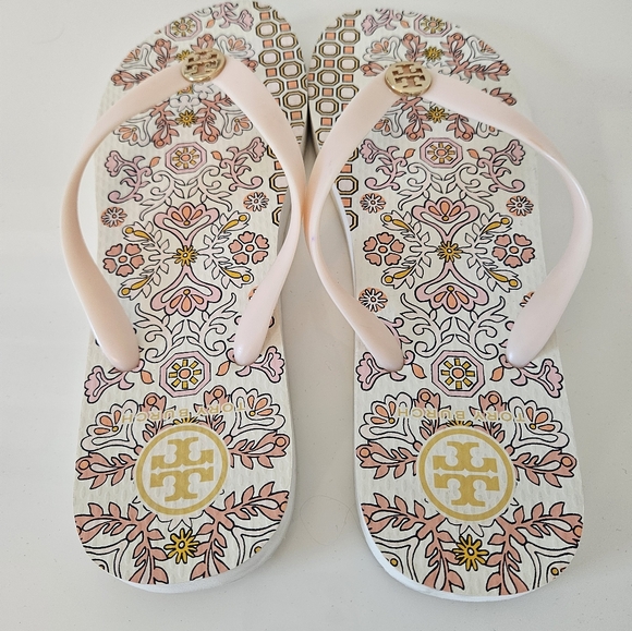 NWOT Tory Burch Hicks Garden Flip Flops - Picture 5 of 15
